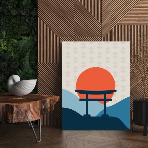 Set 3 Tablouri Minimalist japanese landscape - Img 5