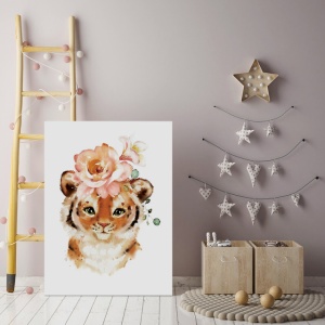 Set Tablouri Copii - Cute Flower Animals - Img 5