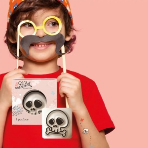 Ștampilă ceramică tatuaje temporare LaDot Cosmetics, S – Craniu - Img 2
