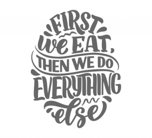 Sticker Bucatarie - First we eat - Img 2