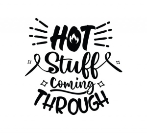 Sticker Bucatarie - Hot stuff coming through - Img 2