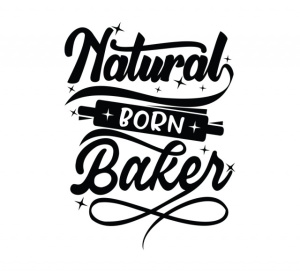 Sticker Bucatarie - Natural born baker - Img 2