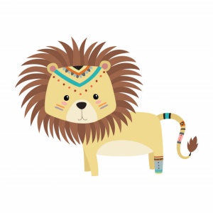 Sticker Copii - Brave cute lion - Img 3