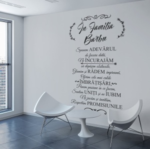 Sticker de perete “În Familia Ta” pentru familie - Img 3