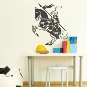 Sticker De Perete Cavaler Pe Cal