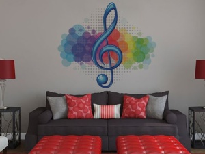 Sticker De Perete Cheia Sol Multicolor - Img 3