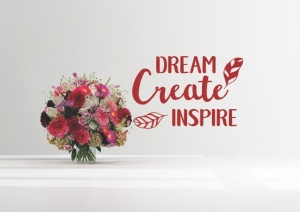 Sticker De Perete Dream Create Inspire