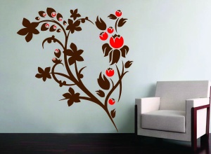 Sticker De Perete Floare Pe Perete