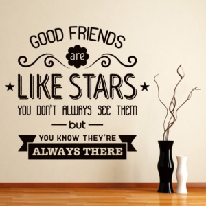 Sticker De Perete Good Friends Are Like Stars - Img 2