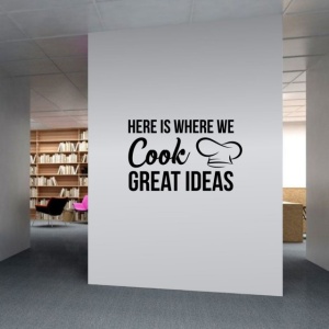 Sticker De Perete Here Is Where We Cook - Img 2