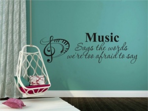 Sticker De Perete Music Says The Words - Img 2