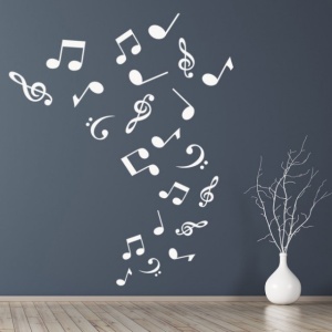 Sticker de Perete Musical Notes Music - Img 3