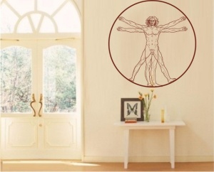 Sticker De Perete Omul Vitruvian - Img 3