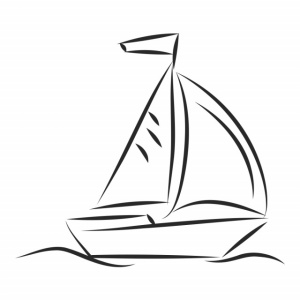 Sticker De Perete Sail Boat Sailing - Img 2