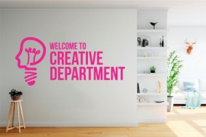 Sticker De Perete Welcome To Creative Department - Img 4