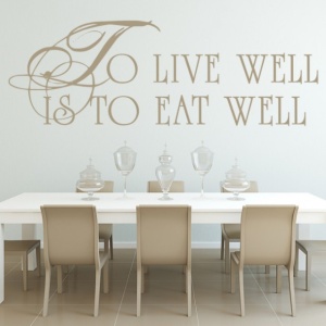 Sticker To Live Well Is To Eat Well - Img 2