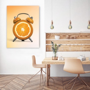 Tablou Bucatarie - Orange Clock - Img 3