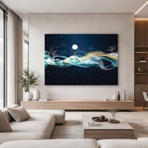 Tablou Canvas Deer Holding The Moon
