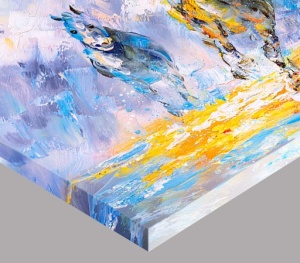 Tablou Canvas Efect Pictura - Cai Galopand - Img 2
