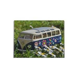 Tablou Canvas Flower Power Van - Img 2