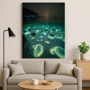 Tablou Canvas - Glowing Subacvatic Vegetation - Img 3