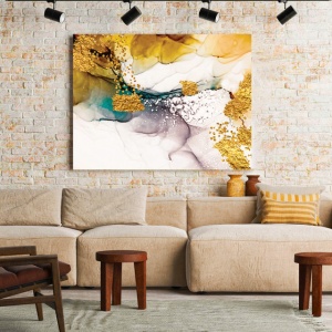 Tablou Canvas Golden Abstract Fantasy