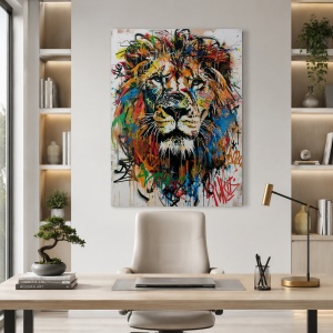 Tablou Canvas Inspirațional - Pop Art Lion
