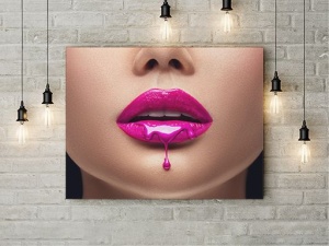 Tablou Canvas Liquid Pink - Img 3