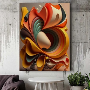 Tablou Canvas Modern Abstract - 3D Abstract folding - Img 2