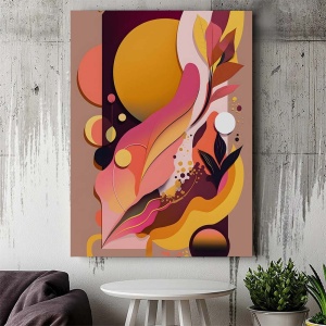 Tablou Canvas Modern Abstract - Exotic pastel painting