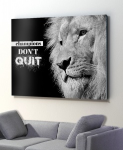 Tablou Canvas Motivational - Champions Don't Quit - Img 5