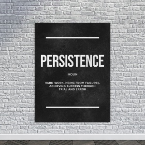 Tablou Canvas Motivational - Persistence (definition) - Img 2