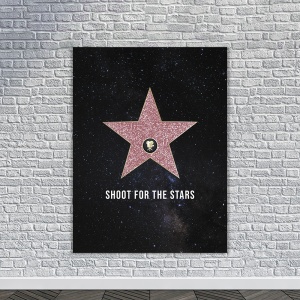 Tablou Canvas Motivational - Shoot for the stars (Hollywood) - Img 4