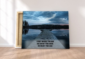 Tablou Canvas Motivational - Start Where You Are - Img 4