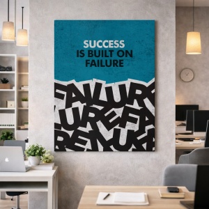 Tablou Canvas Motivational - Success is built on failure