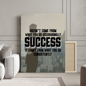 Tablou Canvas Motivational - Success means consistency - Img 2