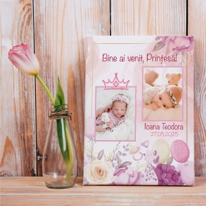 Tablou Canvas Personalizat - Bine ai venit, Printesa! - Img 2