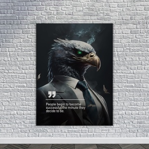 Tablou Canvas Personalizat - Business Animals - Eagle (profile) - Img 3