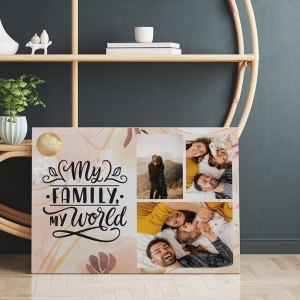 Tablou Canvas Personalizat - My family, my world (3 fotografii) - Img 2