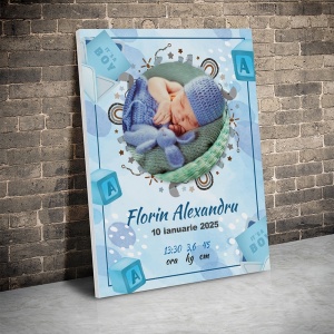 Tablou Canvas Personalizat - Poza bebe baietel - Img 2