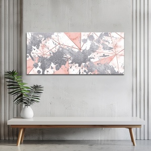 Tablou canvas - Silver Splash on Marble (ZAZ 127)