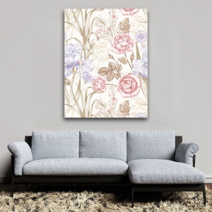 Tablou canvas - Textured Vintage Roses (Floral 111)
