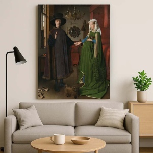 Tablou Canvas "The Arnolfini Portrait" - „Portretul soților Arnolfini” - Img 2