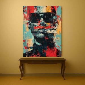 Tablou Canvas - Urban Art Abstract Portrait - Img 4