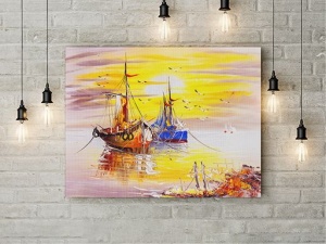 Tablou Canvas Vapoare La Rasarit - Img 2