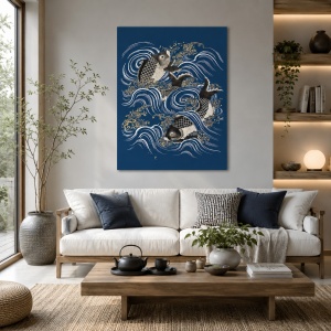 Tablou Fish (Japanese painting)