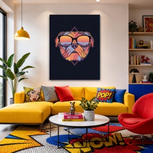 Tablou Modern art pug