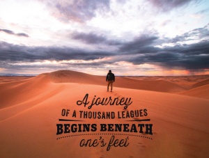 Tablou Motivational - A Journey Of A Thousand League - Img 4