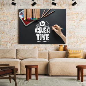 Tablou Motivational - Be Creative (Colored Pencils) - Img 2