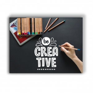 Tablou Motivational - Be Creative (Colored Pencils) - Img 4